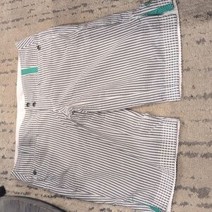 lululemon athletica Striped Shorts with Teal Details